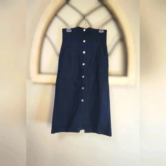 *NWT* JILL by JILLSTEWART High Waisted Dark Wash Denim Pencil Skirt Size MEDIUM - Picture 2 of 9